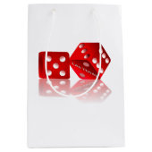 Las Vegas Red Dice Medium Cadeauzakje (Voorkant)