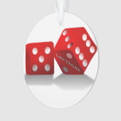 Las Vegas Red Dice Ornament (voorkant)