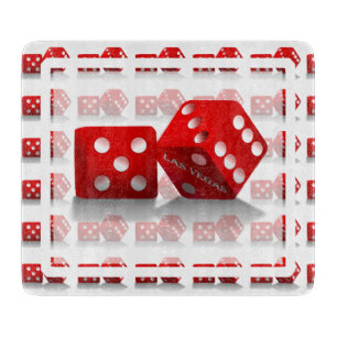 Las Vegas Red Dice Snijplank