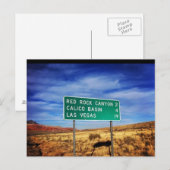 Las Vegas Red Rock Canyon Briefkaart (Voorkant / Achterkant)