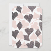 Las Vegas repetitie diner blush platina glitter Kaart (Achterkant)