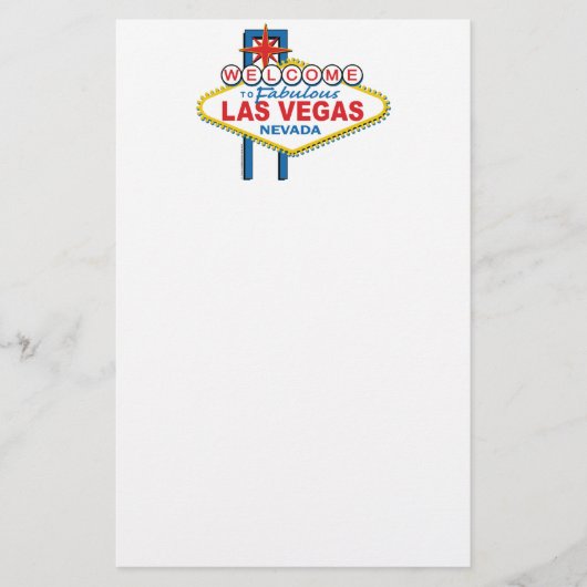 Las Vegas Retro Sign Briefpapier (Voorkant)