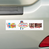 Las Vegas Retro Sign Bumpersticker (Op auto)