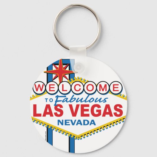 Las Vegas Retro Sign Sleutelhanger (Voorkant)