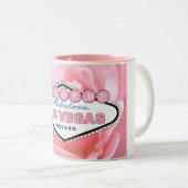 Las Vegas Rose Rose Rose Deux Tone Mug (Devant droit)