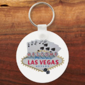 Las Vegas Royal Flush Sleutelhanger met een set do (Voorkant)