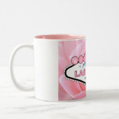 Las Vegas Roze Rose Two Tone Mok (Links)