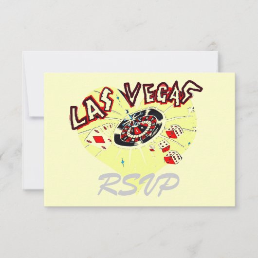 Las Vegas RSVP Boîtier de réponse de l'invité (Devant)