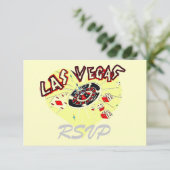 Las Vegas RSVP Boîtier de réponse de l'invité (Debout devant)