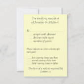 Las Vegas RSVP Boîtier de réponse de l'invité (Dos)