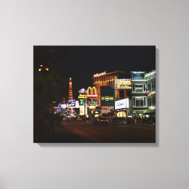 Las Vegas 's nachts Canvas Afdruk