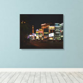 Las Vegas 's nachts Canvas Afdruk (Insitu (Houten vloer))