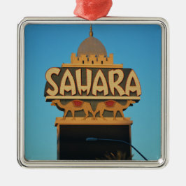 Las Vegas Sahara Casino Landmark Architecture Metalen Ornament