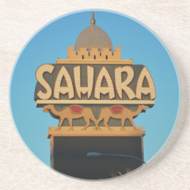 Las Vegas Sahara Casino Landmark Architecture Zandsteen Onderzetter