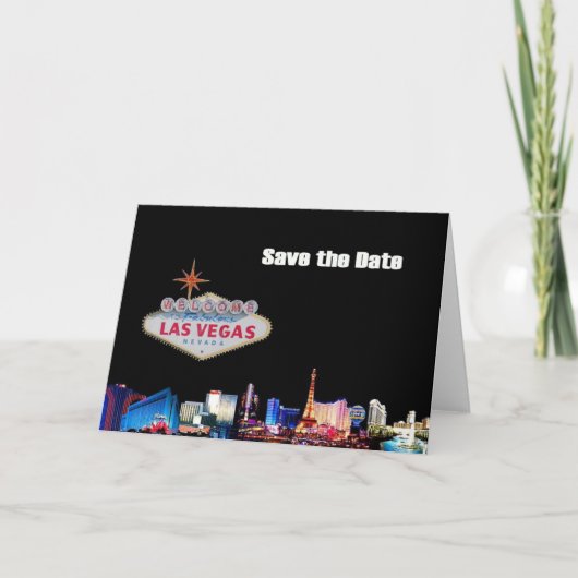 Las Vegas Sauvegardez la Carte Date avec logo LV (Devant)