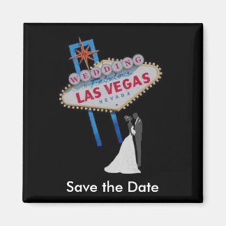 Las Vegas "Save the Date" Magnet Mariage avec Brid