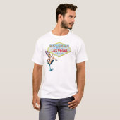 Las Vegas Showgirl Art white t-shirt (Voorkant volledig)