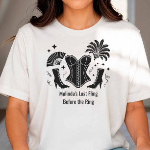Las Vegas Showgirl Bruidsmeisje Bachelorette Feest T-shirt