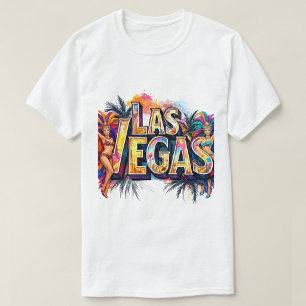 Las Vegas Showgirl Splash T-shirt