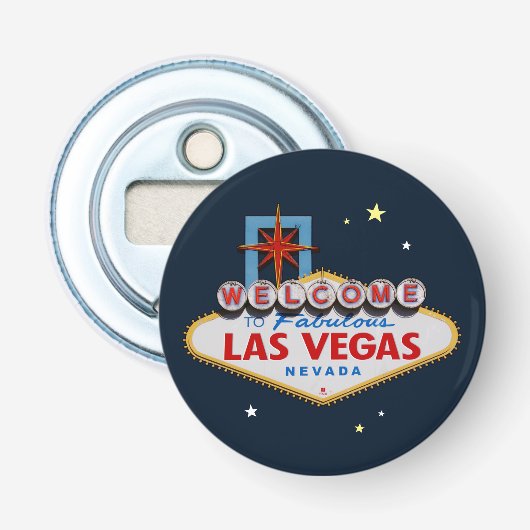 Las Vegas Sign Button Flesopener (Voorkant)