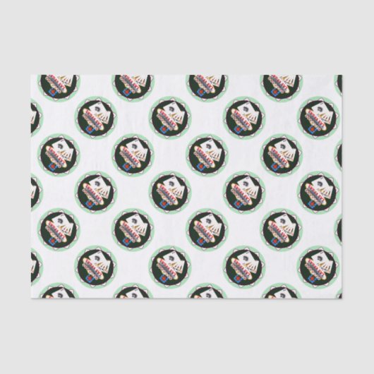 Las Vegas Sign. en twee Kings Poker Chip Tissuepapier (Voorkant)