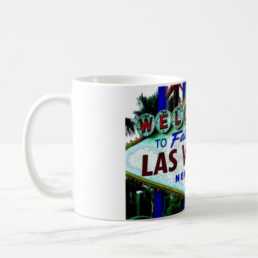 Las Vegas Sign Koffiemok (Links)