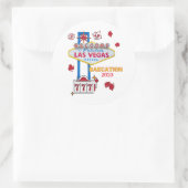 Las Vegas Sign Nevada Baecation Group Matching Ronde Sticker (Tas)
