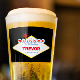 Las Vegas Sign Special Event Glass Glas