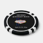 Las Vegas Sign Vrijgezellenfeest Vakantie Modern Poker Chips (Enkel)