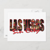 Las Vegas Sin City Briefkaart (Voorkant / Achterkant)