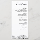 Las Vegas Skyline bruiloft diner menu (Voorkant)