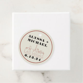 Las Vegas Skyline Casino Wedding Bedankjes Labels