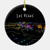 Las Vegas Skyline Keramisch Ornament (Achterkant)