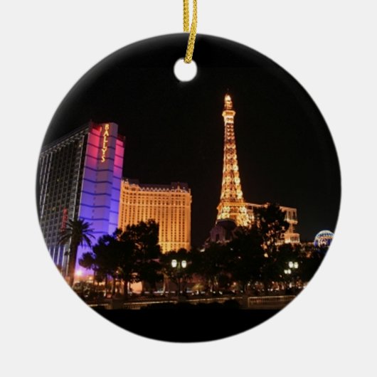 Las Vegas Skyline Keramisch Ornament (Voorkant)