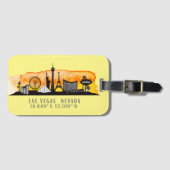 Las Vegas Skyline Latitude Bagagelabel (Voorkant (horizontaal))