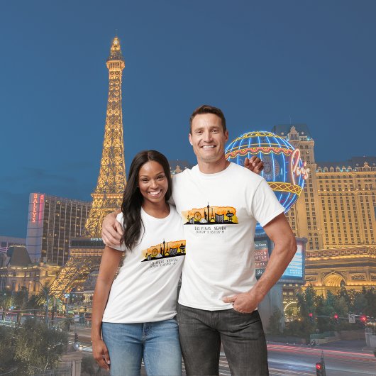 Las Vegas Skyline Latitude en Longitude T-shirt