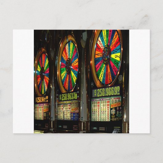 Las VEGAS-SLOTS Briefkaart (Voorkant)