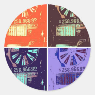 Las Vegas Slots Jackpot Ronde Sticker