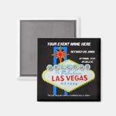 Las Vegas Speciaal Evenement Memento Magneet (Voorkant / Achterkant)