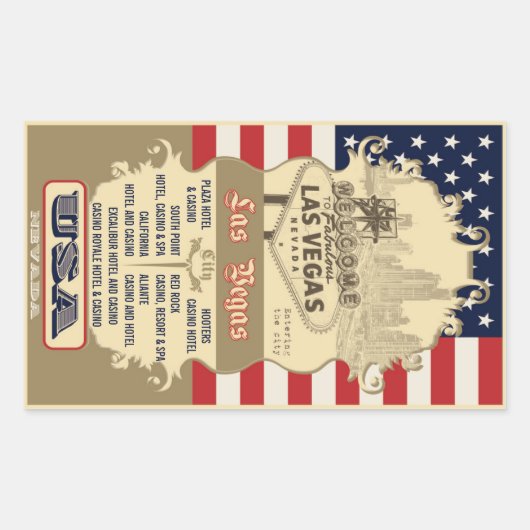 Las Vegas sticker (Voorkant)