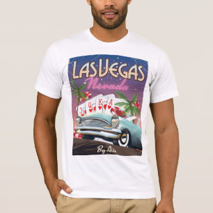 Las Vegas stijlvakantie-poster T-shirt