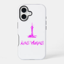 Las Vegas Stratosphere Neon Roze Schets iPhone