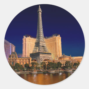 Las Vegas strip 5 Ronde Sticker