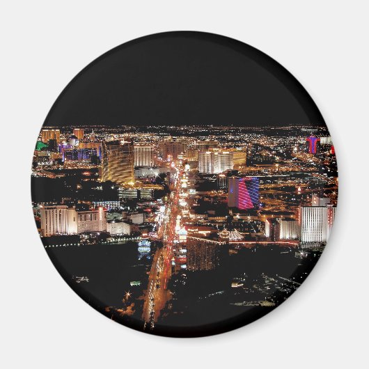Las Vegas Strip Aerial Uitzicht Magnet Magneet (Voorkant)