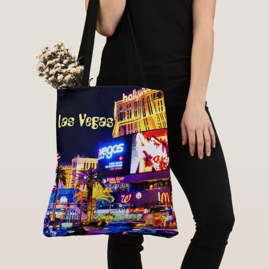 Las Vegas Strip All-Over-Print Canvas tas (Dichtbij)