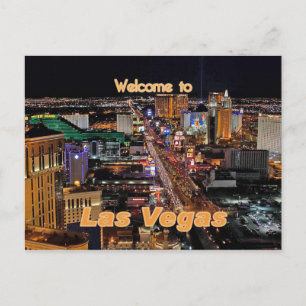 Las Vegas Strip at Night Briefkaart