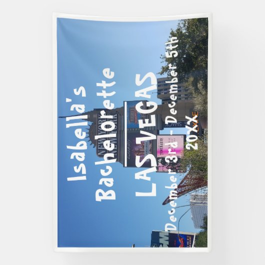 Las Vegas Strip Casino | Bruidsnaam Spandoek (Verticaal)