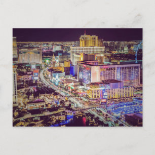 Las Vegas strip gestileerd Briefkaart