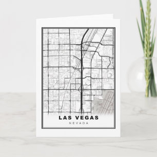 Las Vegas Strip Map Kaart