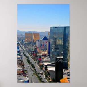 Las Vegas Strip Skyline Cityscape Amerika Verenigd Poster